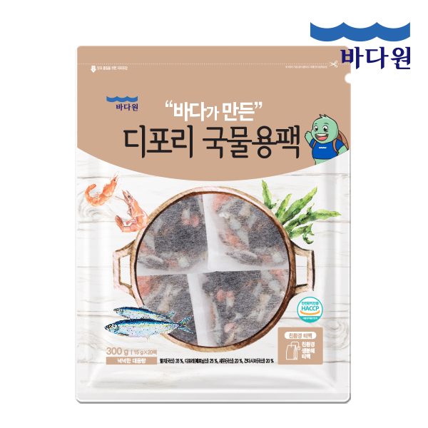 [바다원] 디포리 국물용팩 300g(15gx20개입) 다시팩