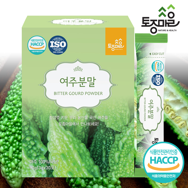 [토종마을]HACCP인증 국산 여주분말 30스틱 (3gx30포) 