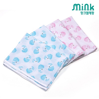  60수 고슴이 면 리플 이불 2종 택1 (블루/핑크)