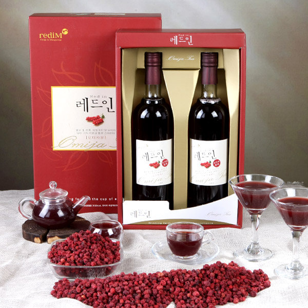 문경 레드인 오미자원액세트 750ml 2병