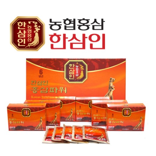 농협 한삼인 홍삼파워 50ml x 30포 + 쇼핑백