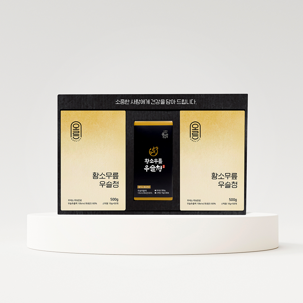 황소무릎우슬청 선물세트 / 유리병350g, 스틱형 10g*40포(2박스)