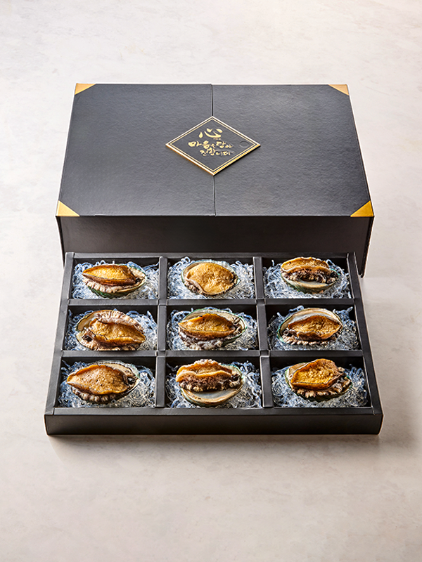 완도 활전복 특대 선물세트 고급형 (9미/1kg)