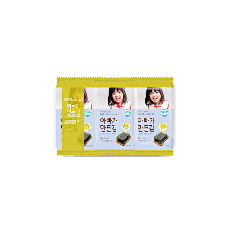 베베푸드 아빠가 만든 김 4g*6봉 아기김
