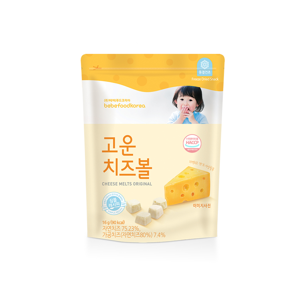 베베푸드 고운 치즈볼 16g