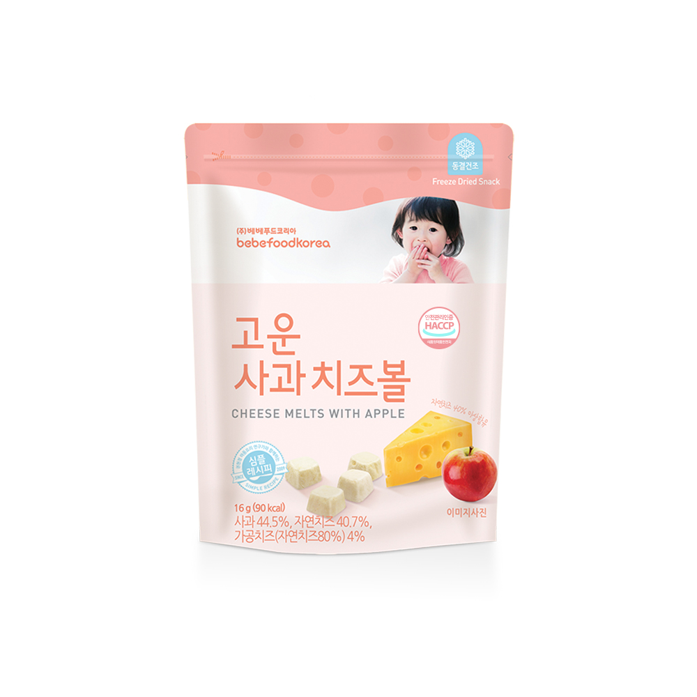 베베푸드 고운 사과치즈볼 16g