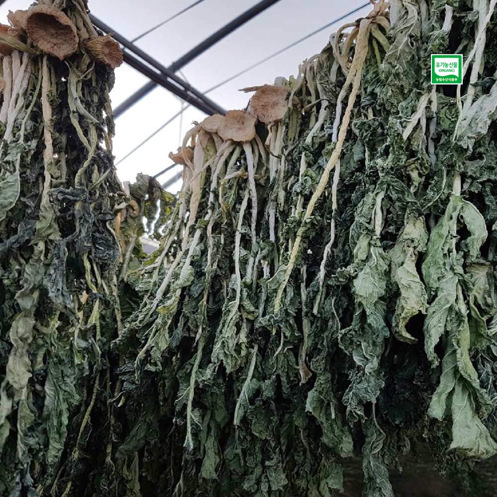 [초록한입]유기농 무청시래기 500g(자연건조) + 건강즙 증정