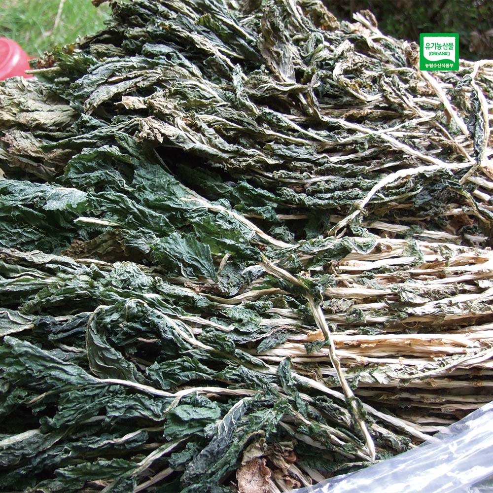 [초록한입]유기농 무청시래기 500g(자연건조) + 건강즙 증정