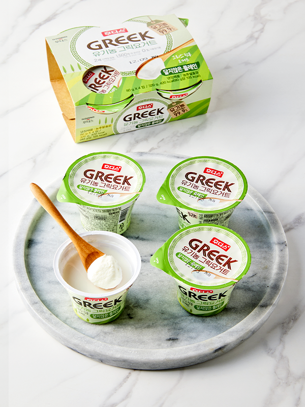 유기농 그릭요거트 달지않은 플레인 (80g×4입)