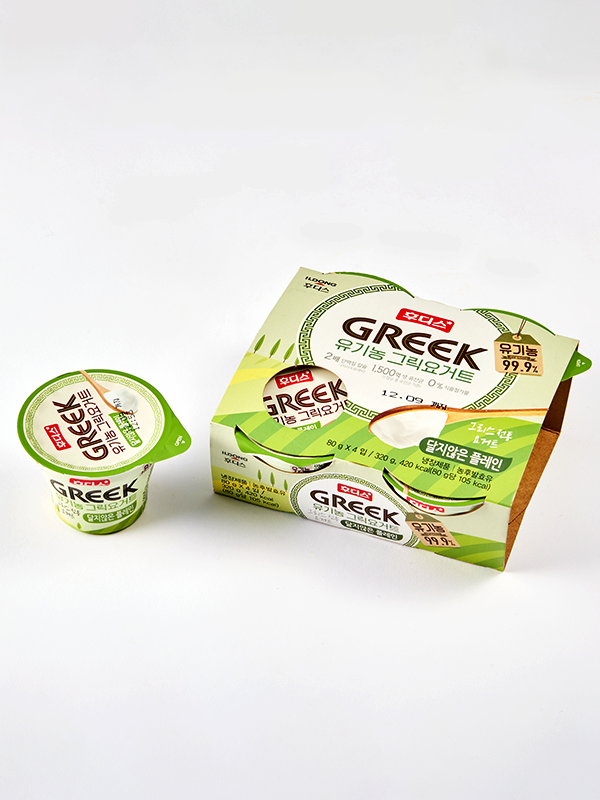 유기농 그릭요거트 달지않은 플레인 (80g×4입)