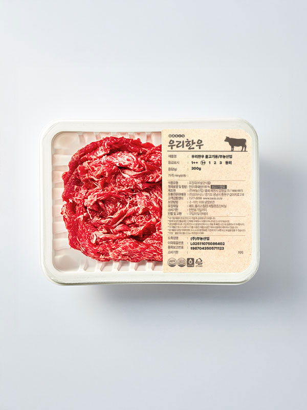 1등급이상 우리한우 불고기용(300g)