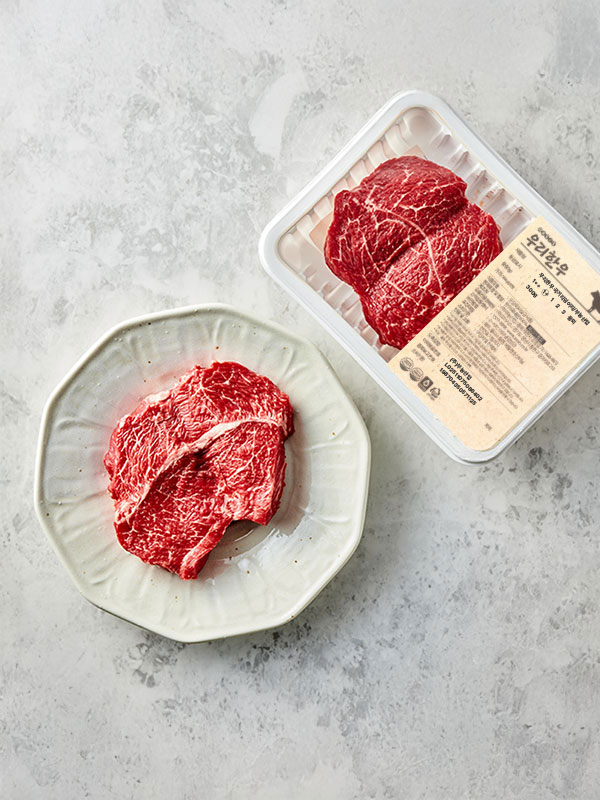 1등급이상 우리한우 국거리(덩어리, 300g)