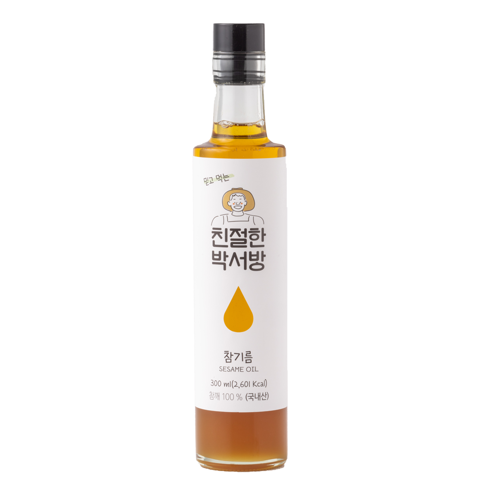 [친절한박서방] 국산 100% 참깨로 만든 참기름 300ml