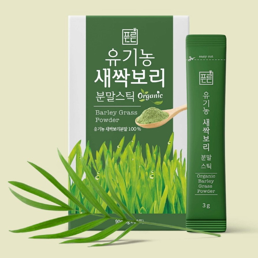 [푸른디딤] 유기농 새싹보리 분말스틱 (3gx30포)
