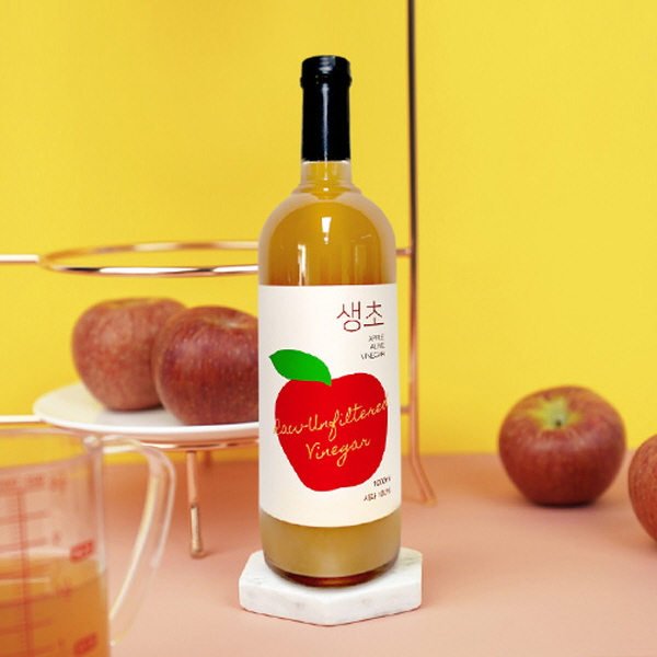 사과초모식초 생초 사과 1000mL(조절마개 포함)