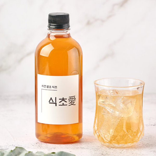 식초애 전통 자연발효 마시는 사과 파인애플 생강 식초 비니거 500ml+500ml