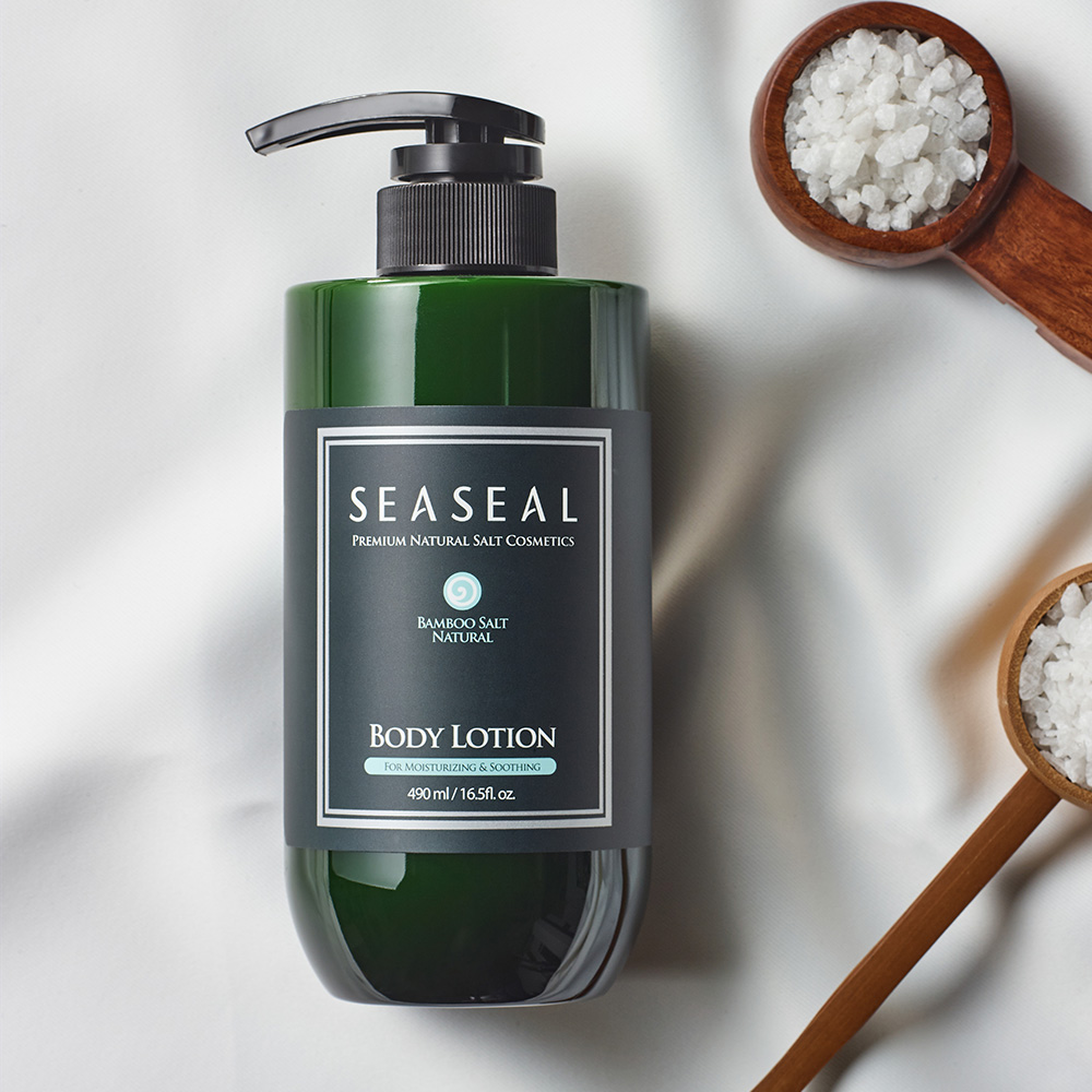 [씨실] 인산가 밤부솔트 내추럴 저자극 고보습 자연유래 바디 로션 490ml