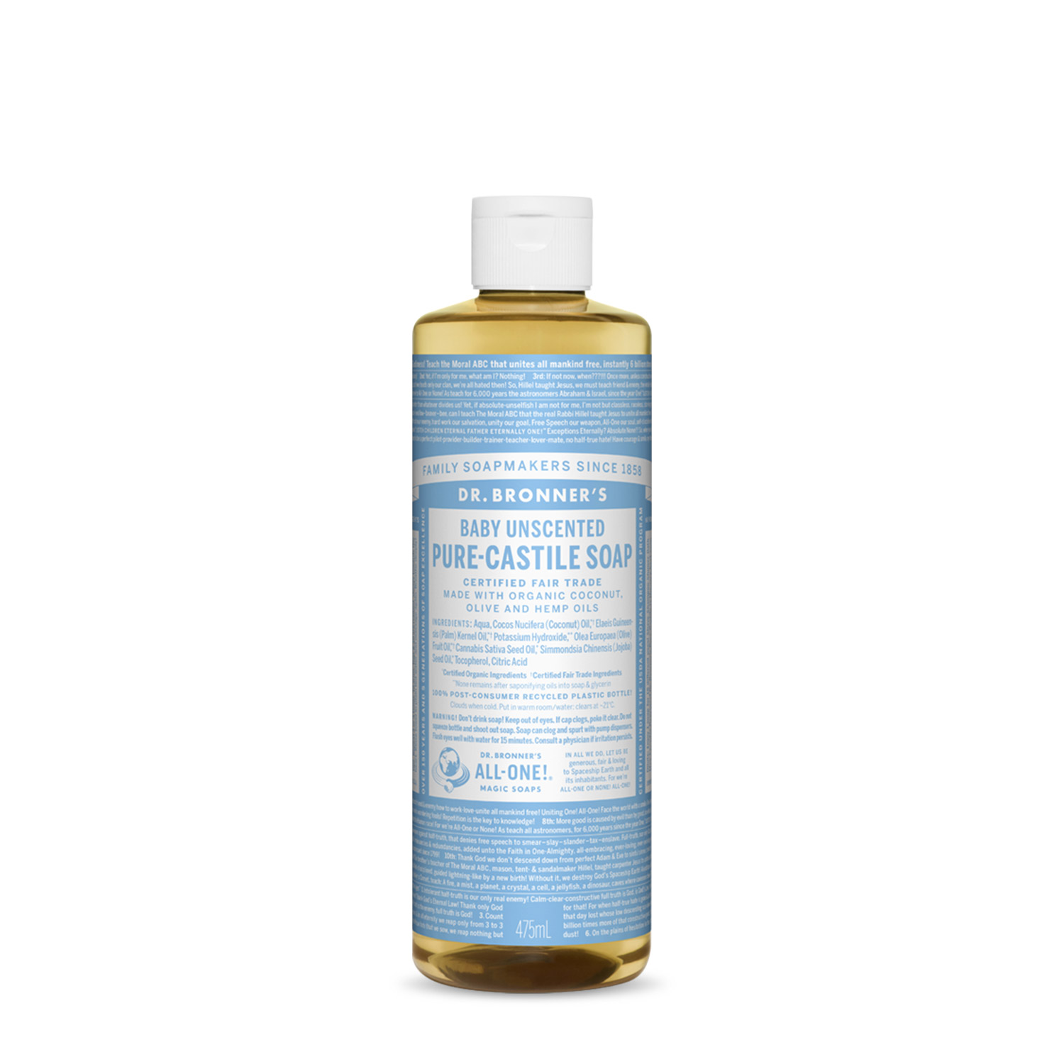 닥터브로너스 베이비마일드 퓨어 캐스틸 솝 475ML