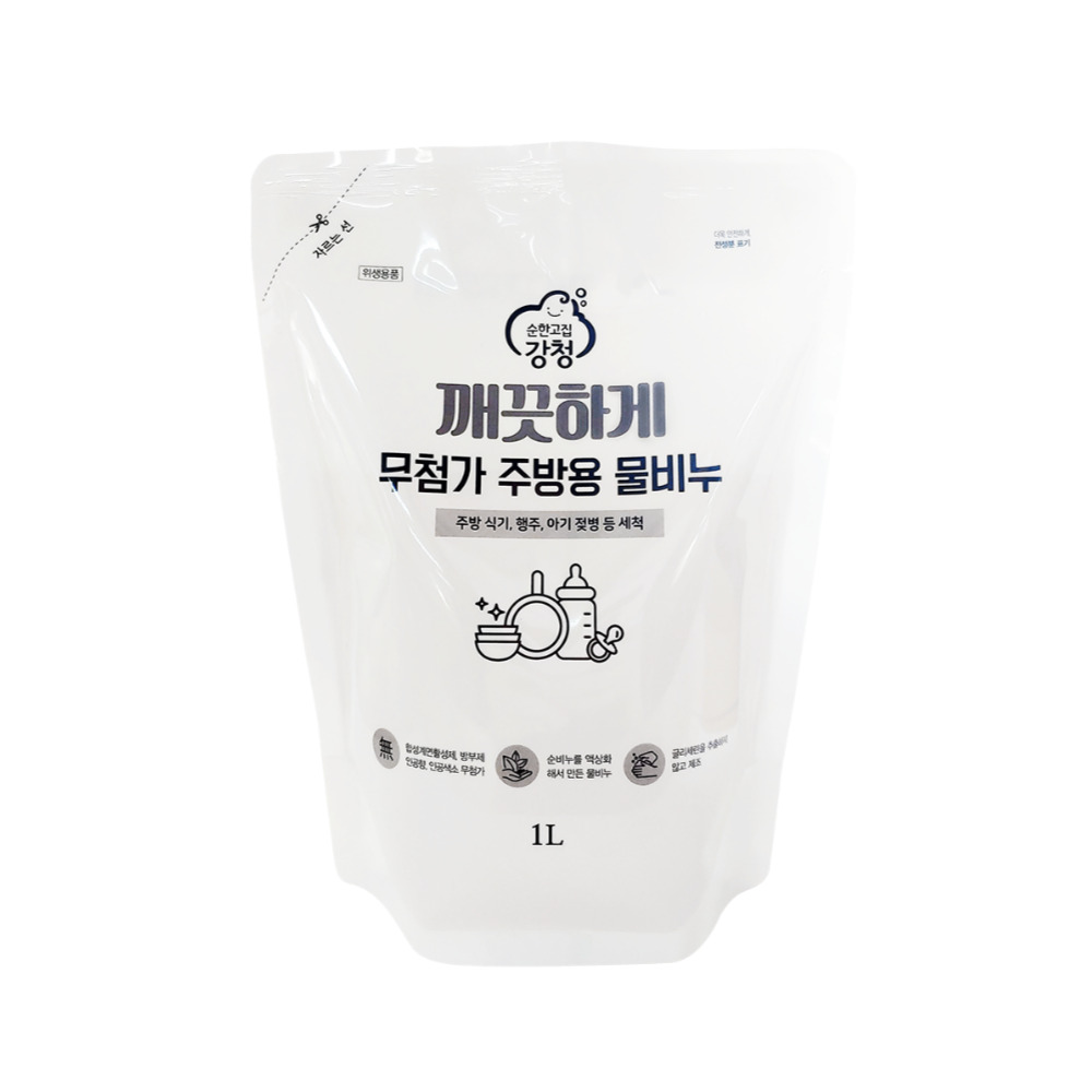 강청 깨끗하게 무첨가 리필주방세제1L