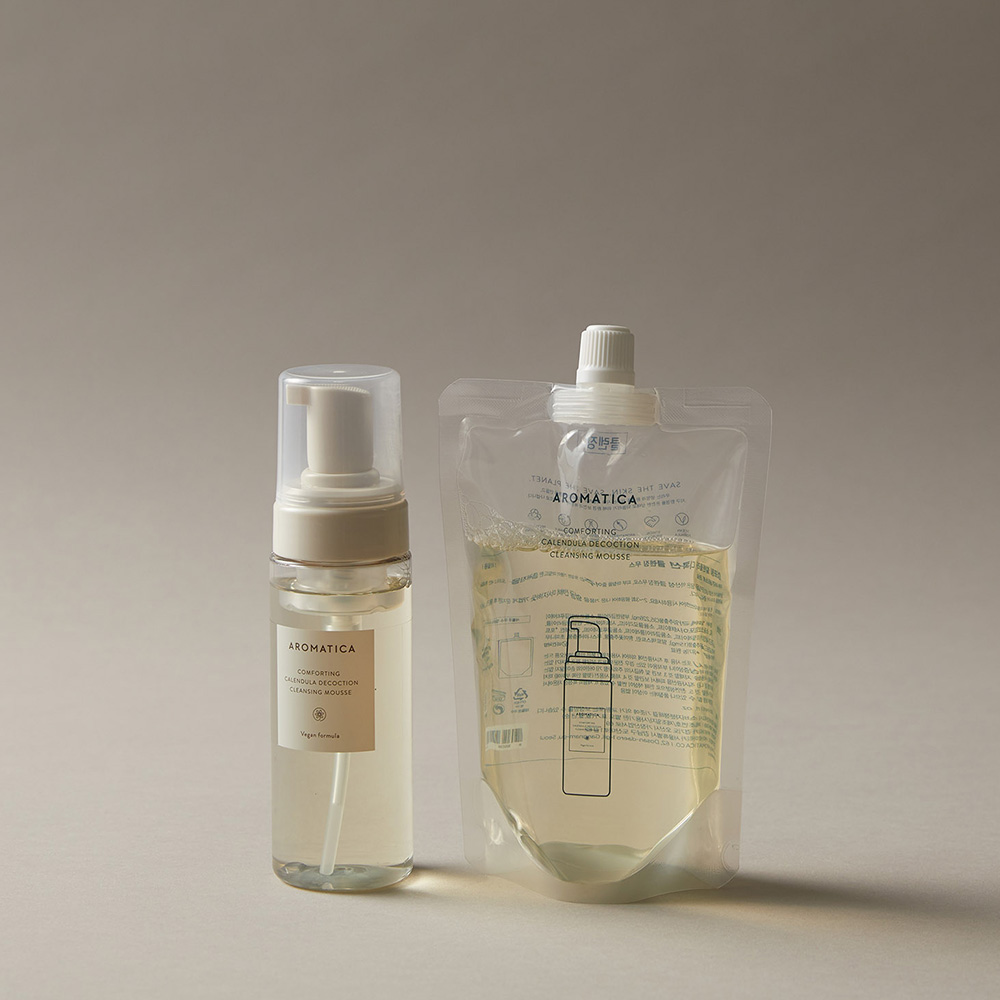 [온가족 클렌징] 아로마티카 컴포팅 칼렌듈라 디콕션 클렌징 무스 170ml+ 리필 300ml
