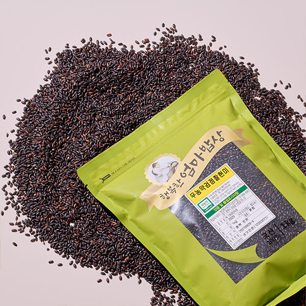 엄마밥상 무농약 검정찰현미(1kg)