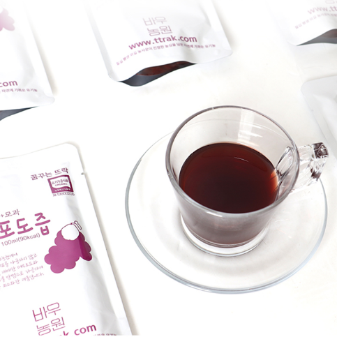 [바우뜨락] 유기농 모과포도즙 (100ml*20봉)