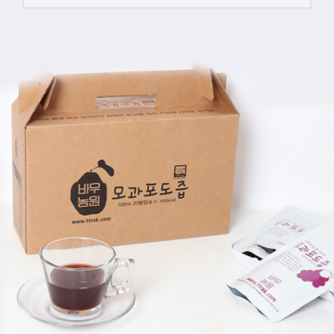 [바우뜨락] 유기농 모과포도즙 (100ml*20봉)