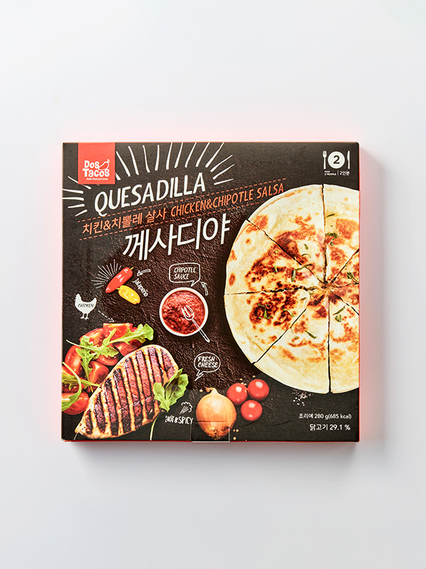 [도스타코스] 치킨&치뽈레살사 께사디야 (280g)