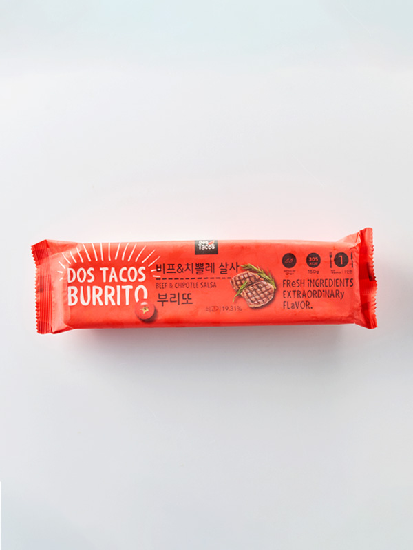 [도스타코스] 비프&치뽈레 살사 부리또 (150g)