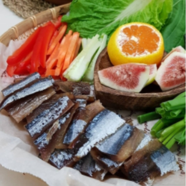 포항 구룡포 꽁치 과메기 포항 죽도시장 과메기 야채모듬세트