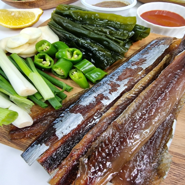 포항 구룡포 꽁치 과메기 포항 죽도시장 과메기 야채모듬세트