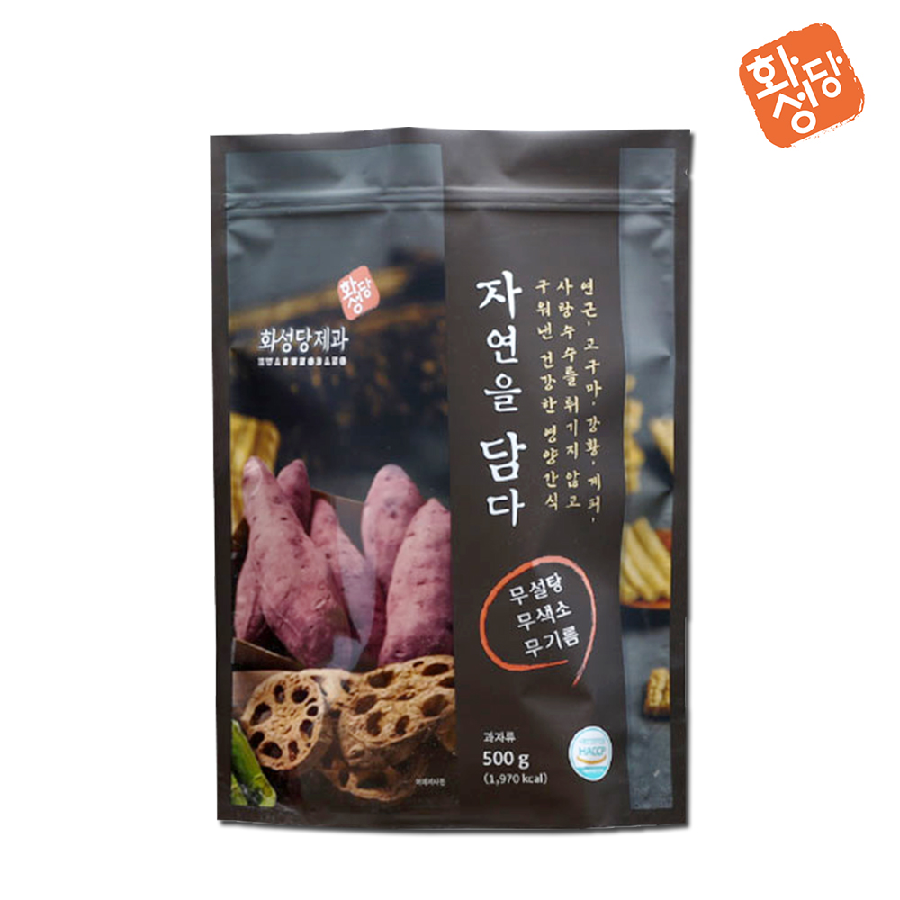 [화성당] 대용량 수제롤 무설탕 다이어트 곡물 과자 계피맛 500g