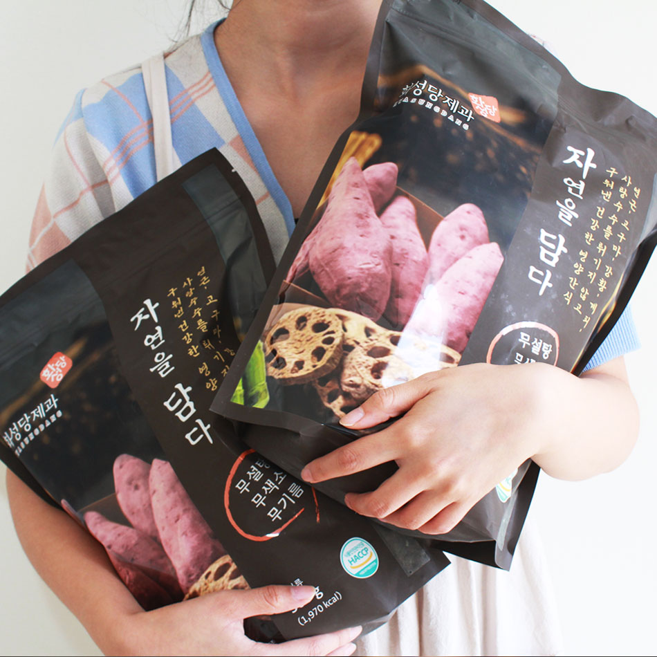 [화성당] 대용량 수제롤 무설탕 다이어트 곡물 과자 계피맛 500g