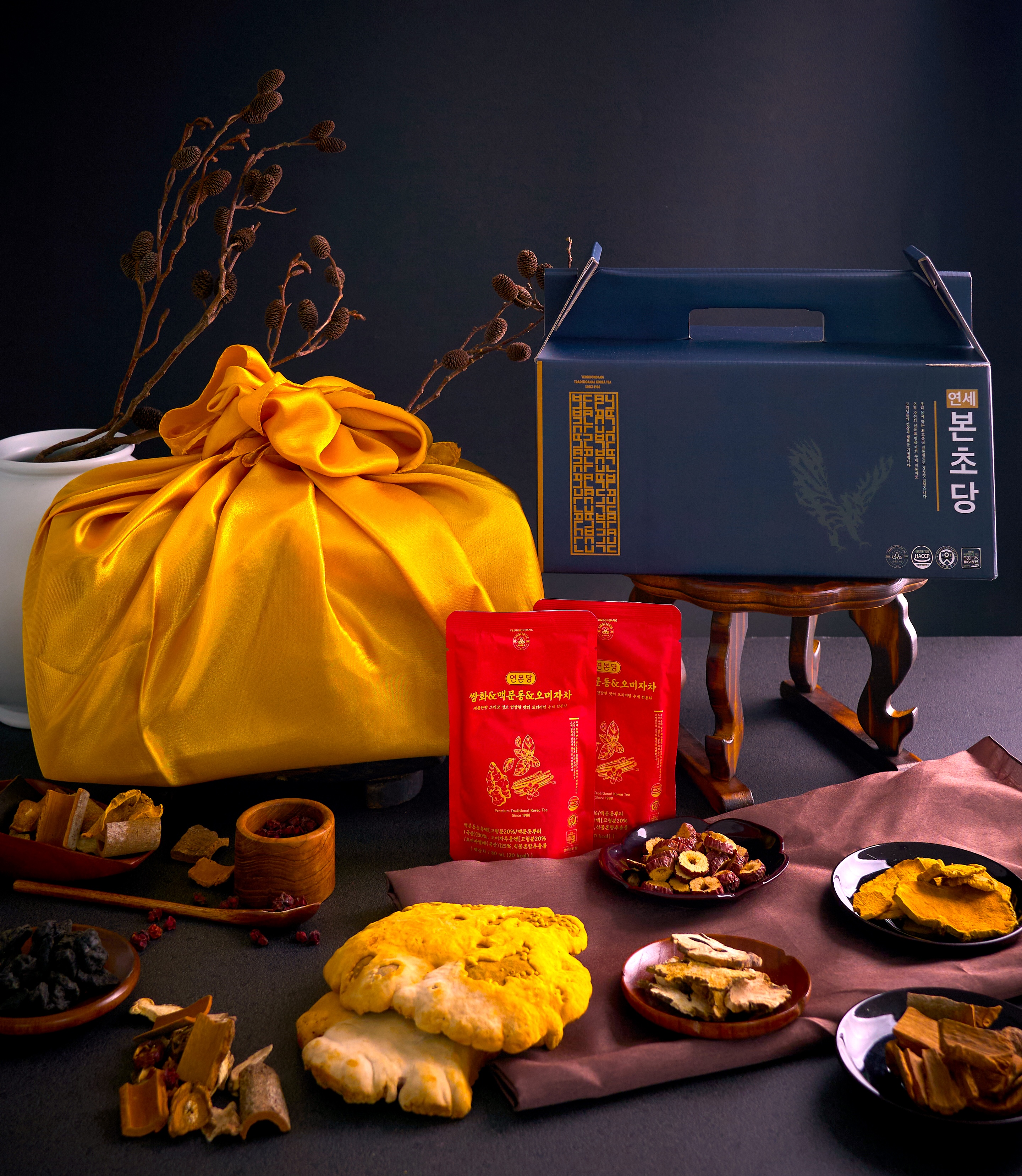 연본 쌍화&맥문동차: 맥문동,도라지,오미자를 배합한 목편한음료 진액 전통차