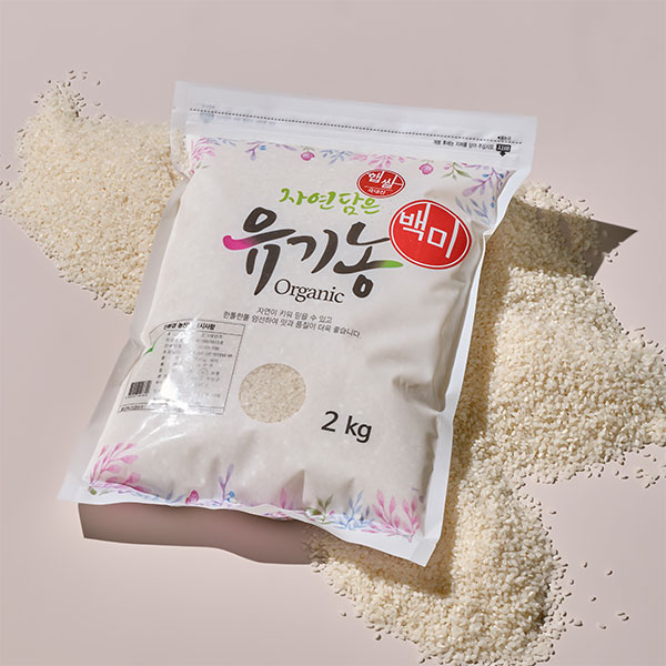 [24년산]유기농 백미(2kg / 단일품종)