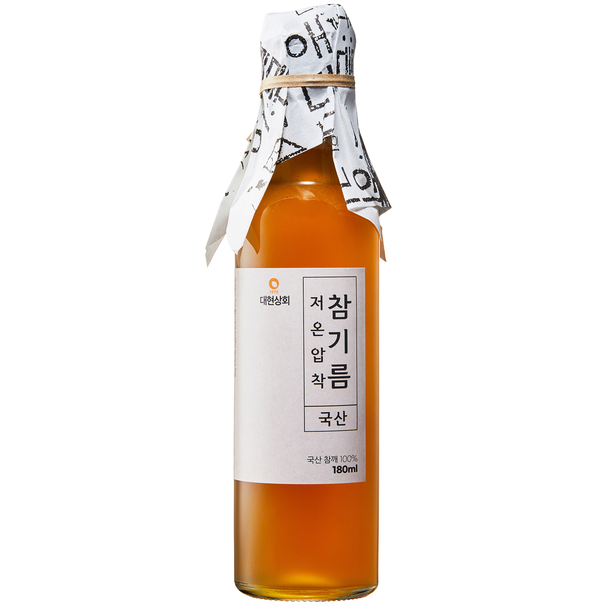 대현상회 저온압착 국산 참기름 180ml