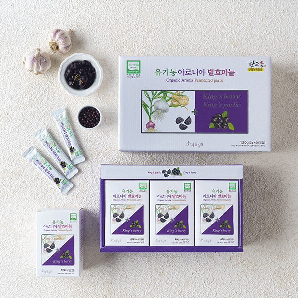 유기농 아로니아 발효마늘(2gx60포)