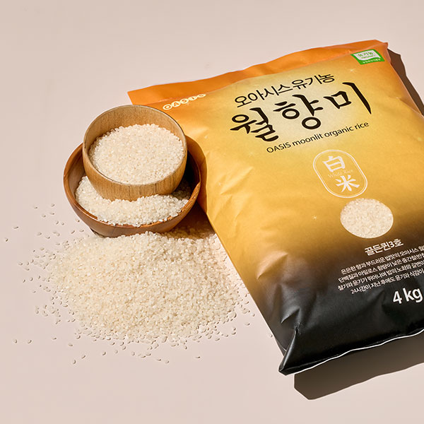 오아시스 유기농 월향미 골든퀸2호 단일품종(4kg) 대표이미지 섬네일
