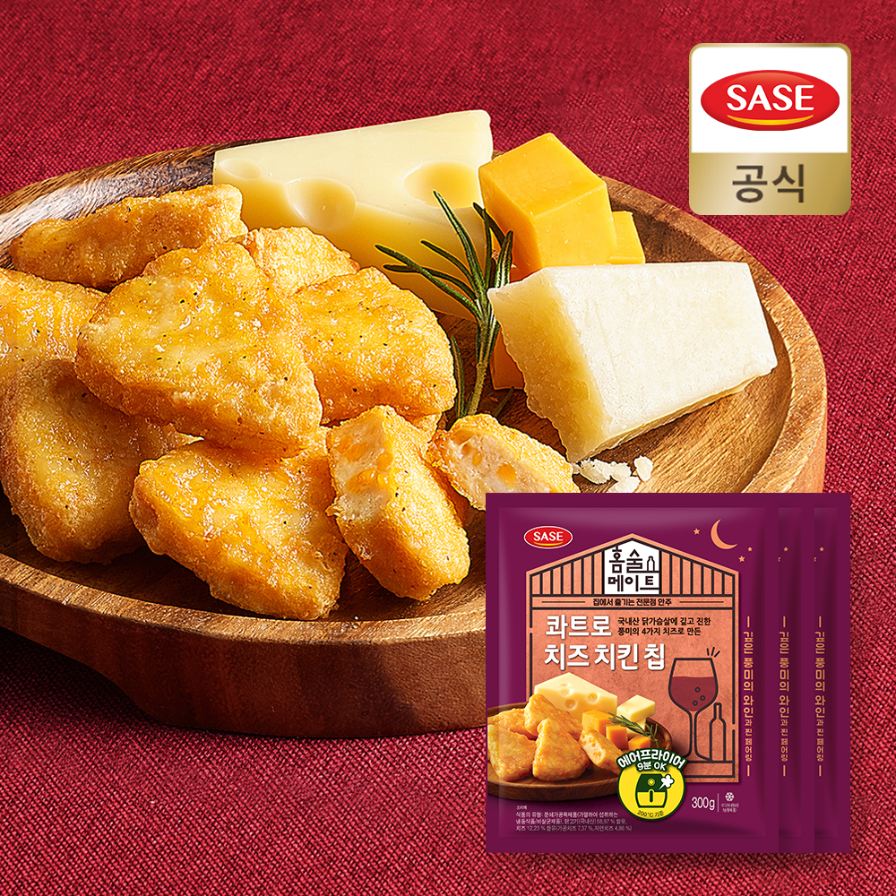 사세 콰트로치즈치킨칩300g, 3봉