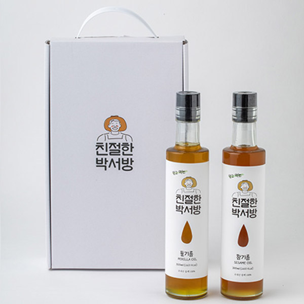 저온압착 참기름 들기름 선물세트 180ml 300ml