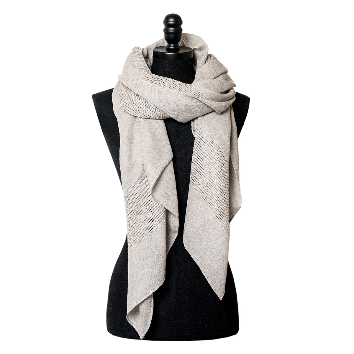 엘르 멜란지 바스켓 롱 스카프