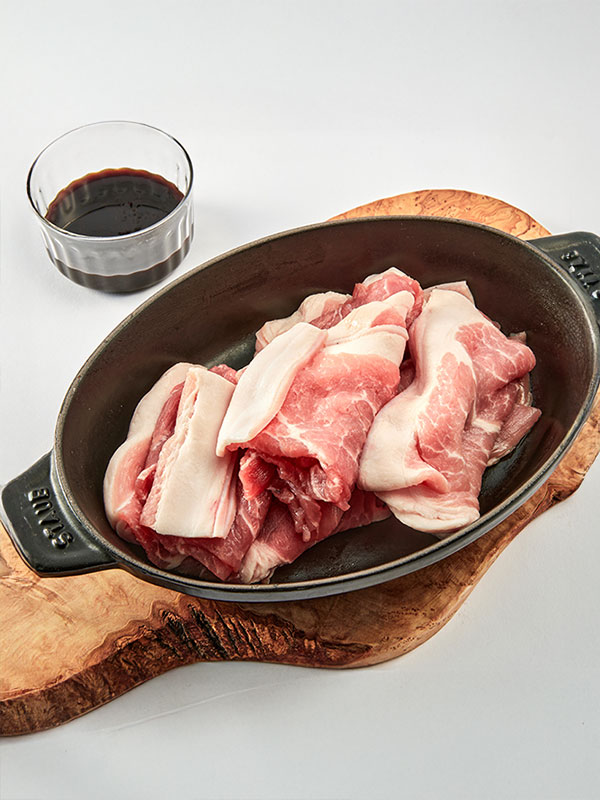 제주 흑돼지 뒷다리살(불고기용, 500g)