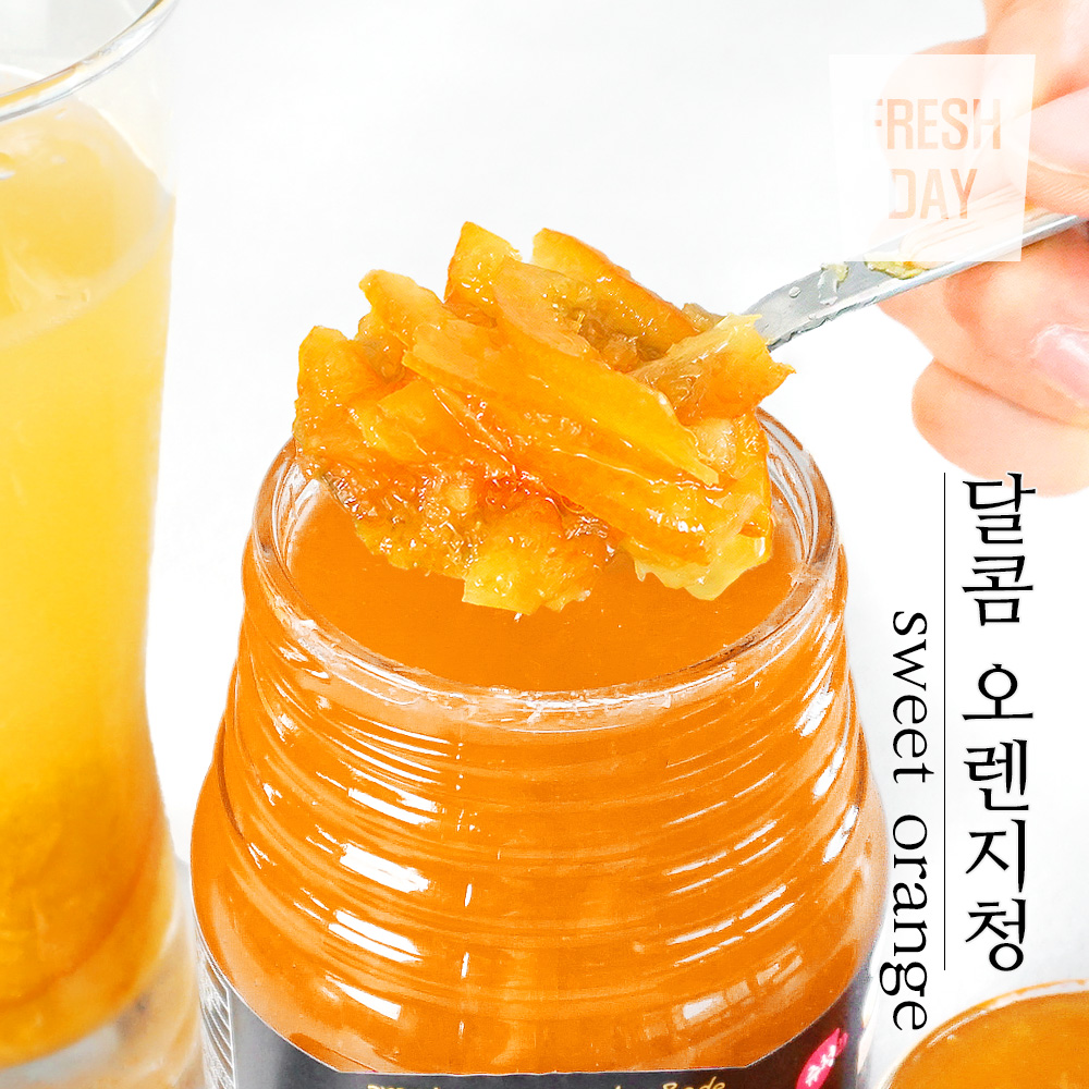 유자차보다 달콤한 오렌지차 오렌지청 선물세트 580g x 3병