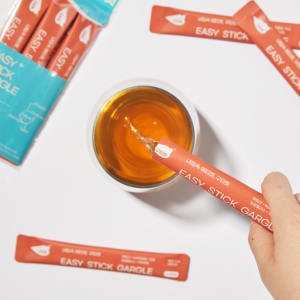 구티켓 휴대용 일회용 스틱가글 11ml 5개입 x 5세트 (총 25개입)