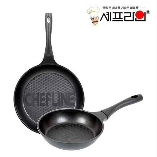 셰프라인 리빙앤쿡 다이아몬드 후라이팬 2종(팬20cm,팬28cm) 대표이미지 섬네일