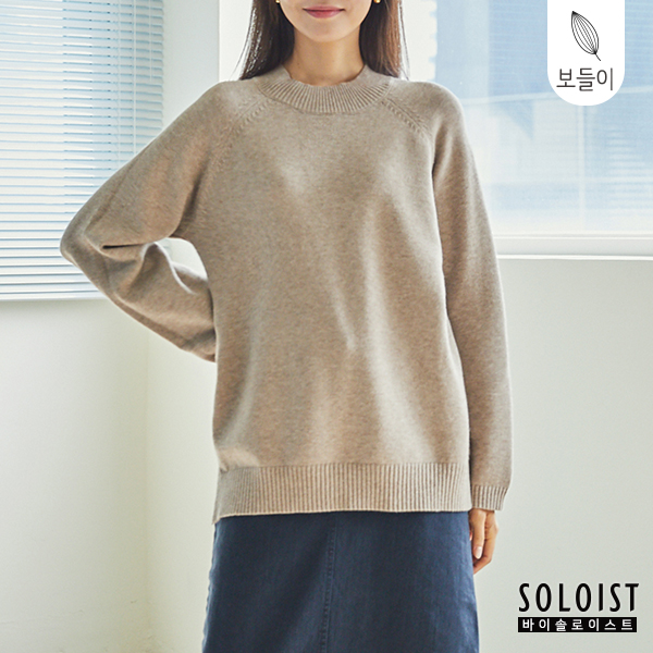 캐시라이크 루즈핏 레글런 니트 FAEK3A01