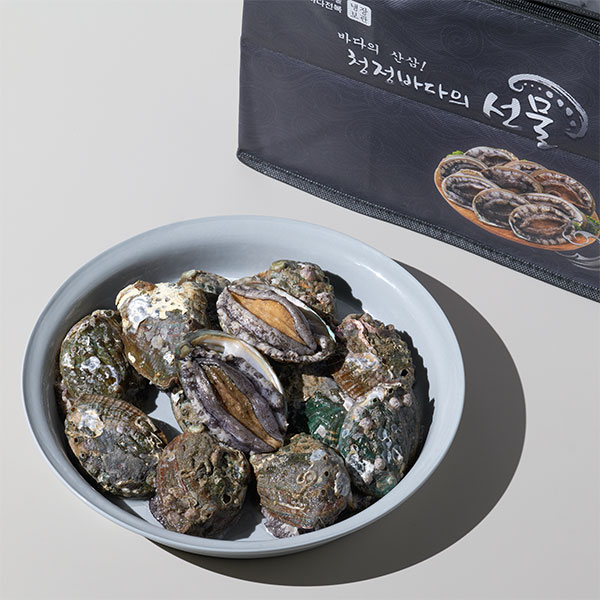 완도 활전복 산소포장 선물세트 (특대, 8~9미) 1kg 대표이미지 섬네일