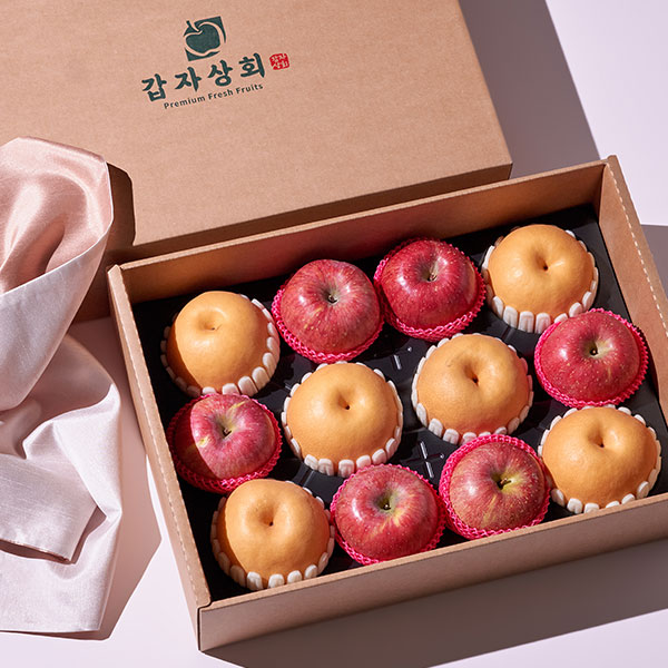 [추석선물 마음전송]프리미엄 혼합세트2호(6kg내외/사과6입+배6입) 대표이미지 섬네일