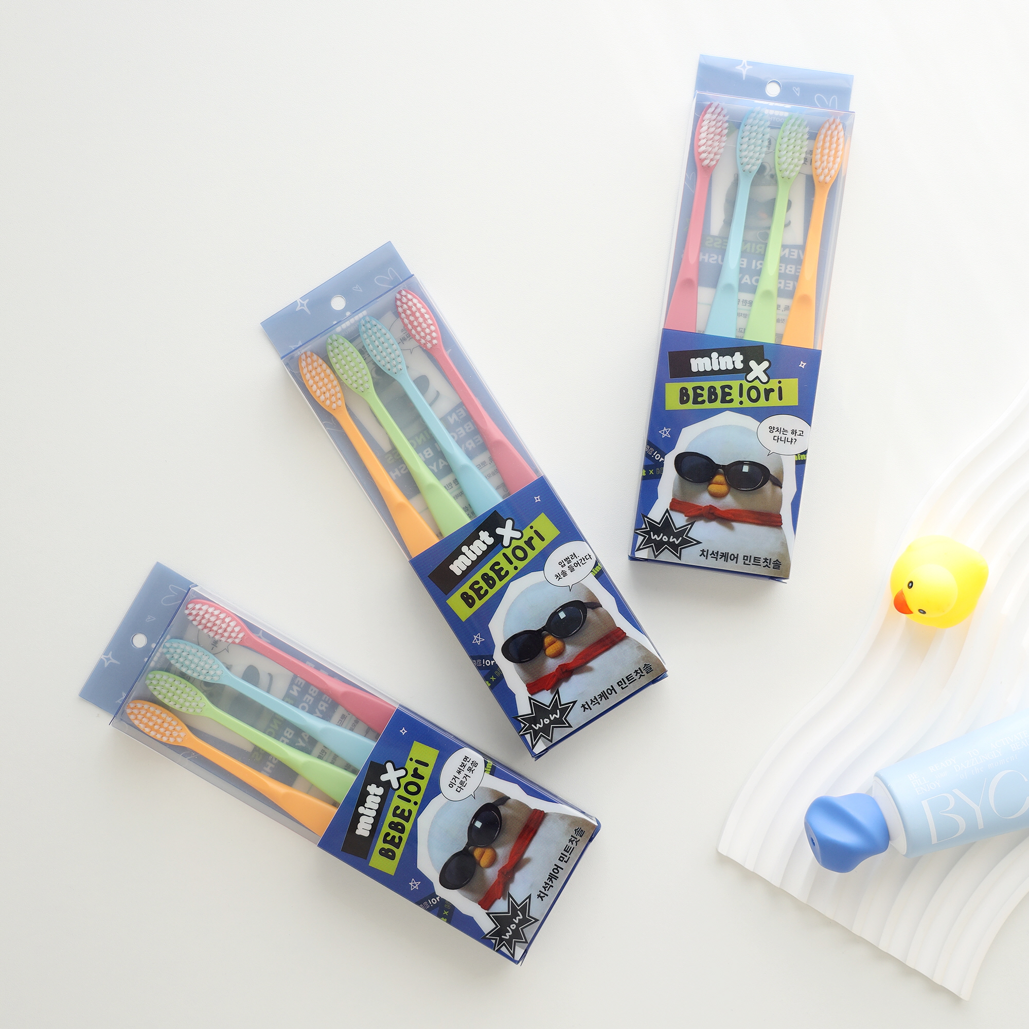 치석케어 민트칫솔 (4입)