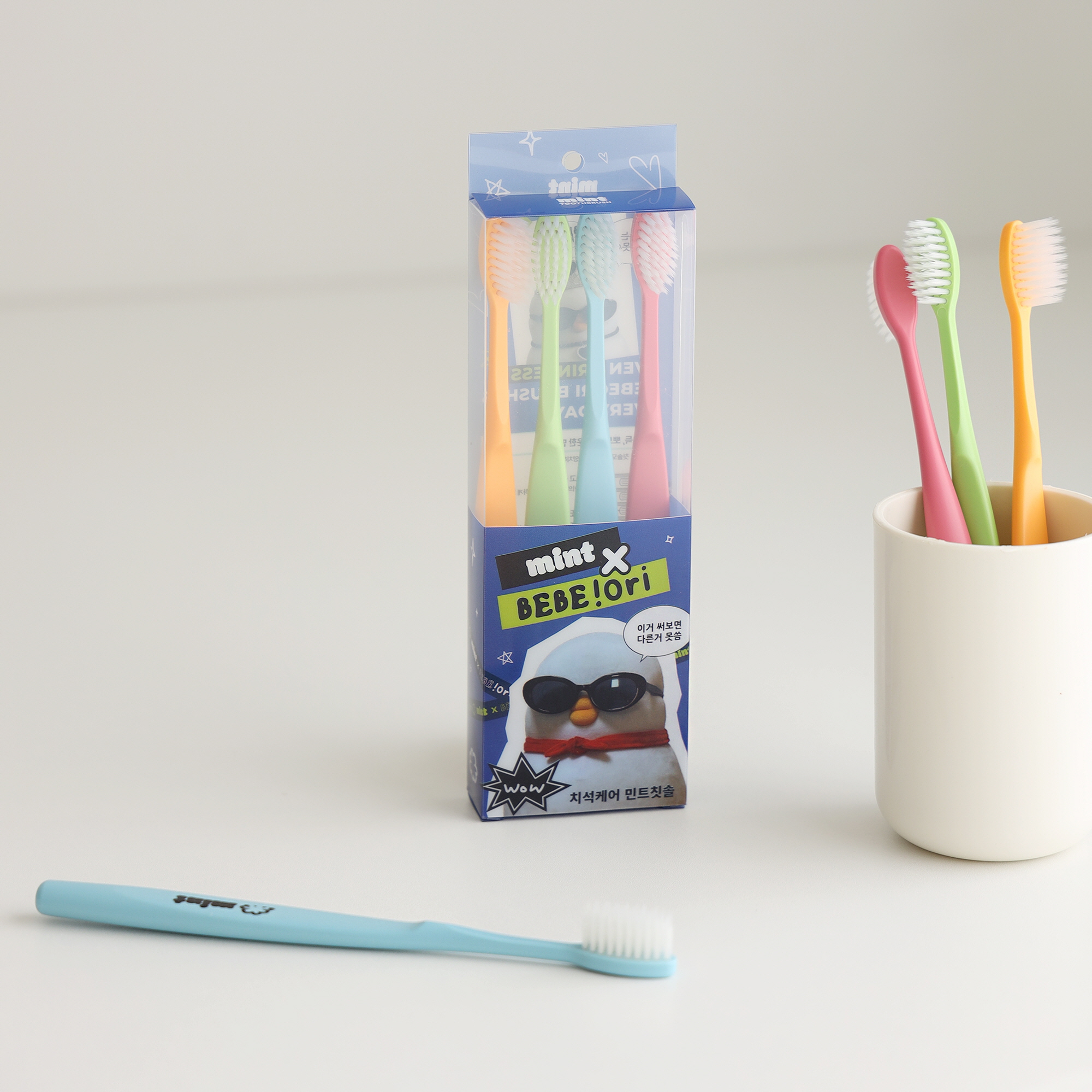 치석케어 민트칫솔 (4입)